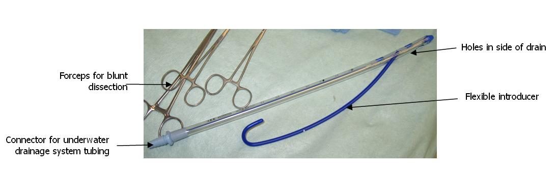 Figure 2 Large bore chest drain