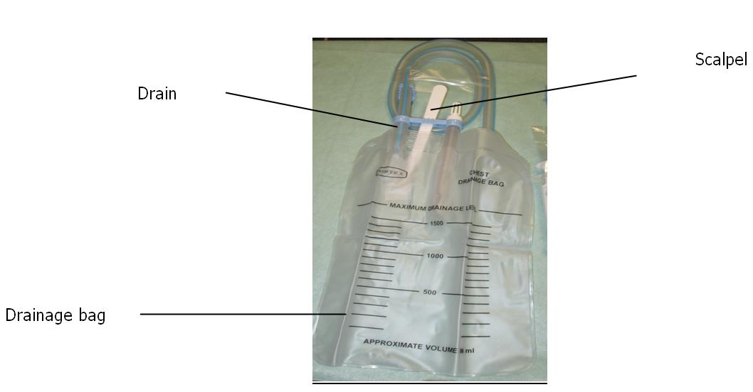 Figure 22 Pre-hospital Portex chest drain kit